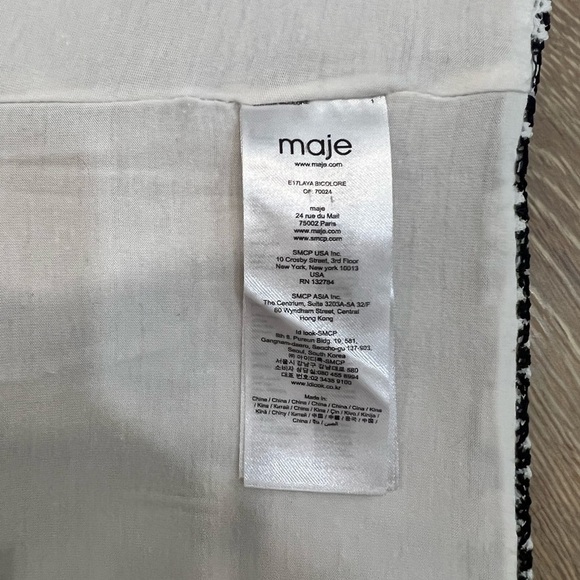 MAJE white and black cropped corset top - Picture 10 of 13